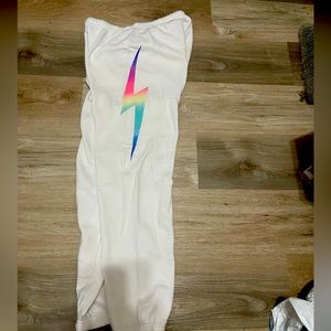 AVIATOR NATION - BOLT SWEATPANTS - WHITE // MULTICOLOR